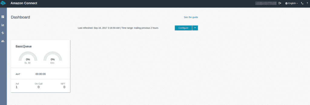 Amazon Connect Dashboard