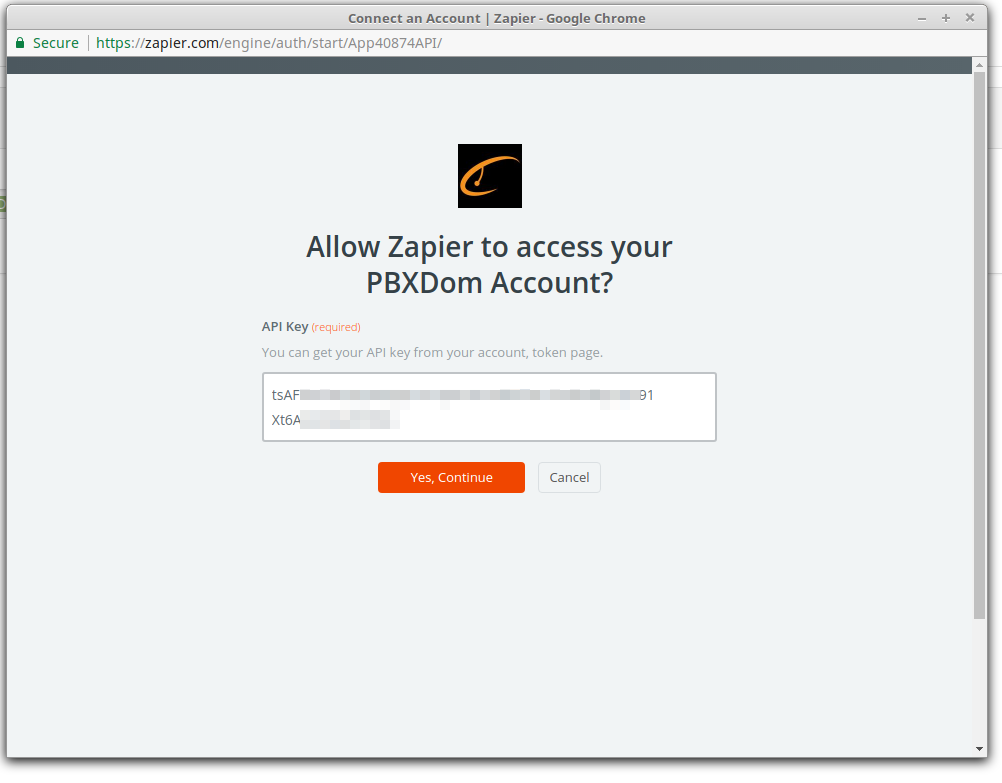 Zapier-Connect-API-PBXDom