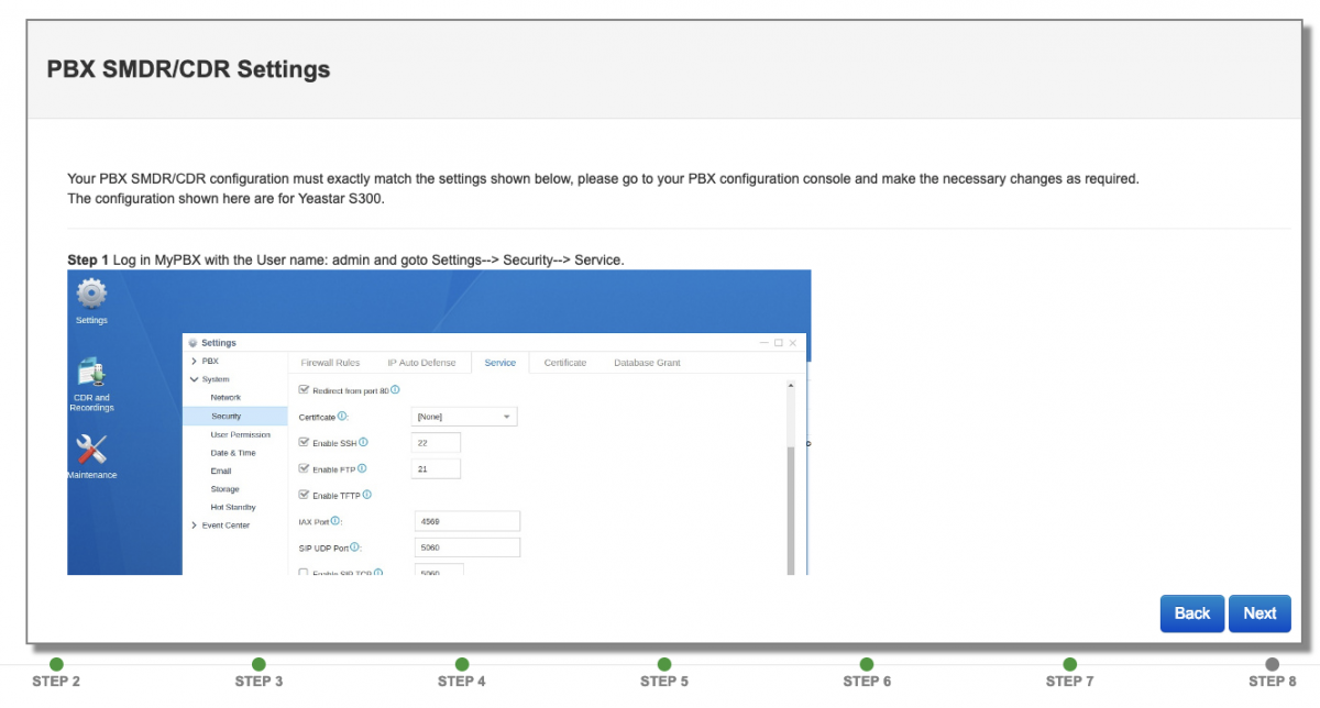 Yeastar-S-Series-Settings