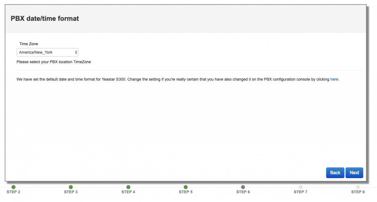 Yeastar-S-series-select-timezone
