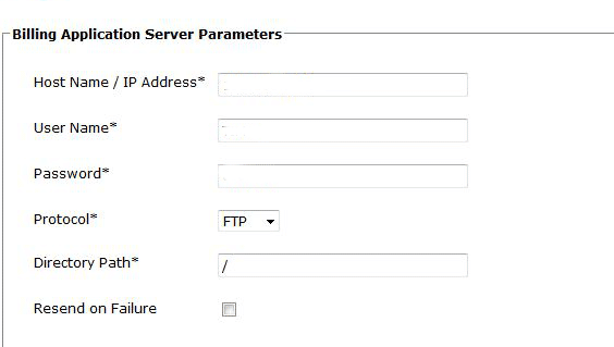 Cisco CDR Settings