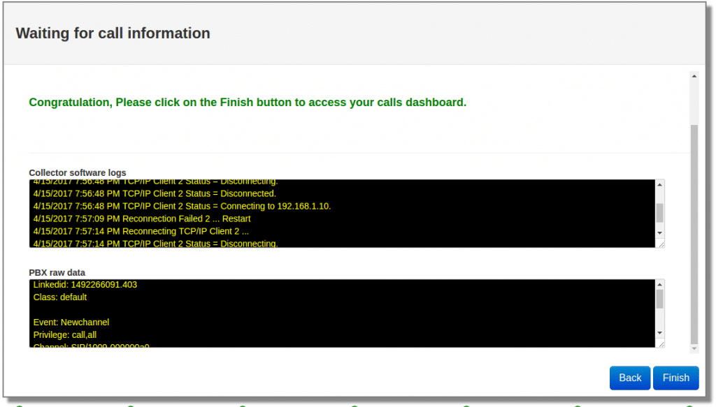 לאחר מספר דקות, אתה אמור לקבל 4 אישורים וההודעה על החלון משתנה ל:
