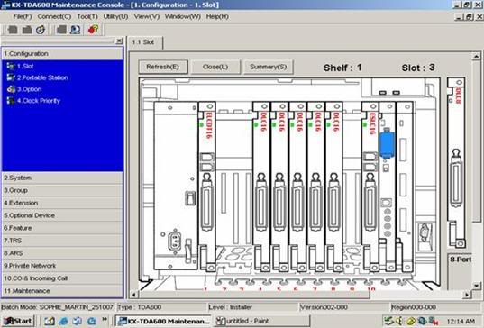 Panasonic KX-TDA600 console